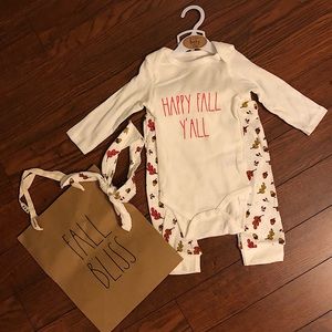 NEW Rae Dunn Baby Fall Outfit